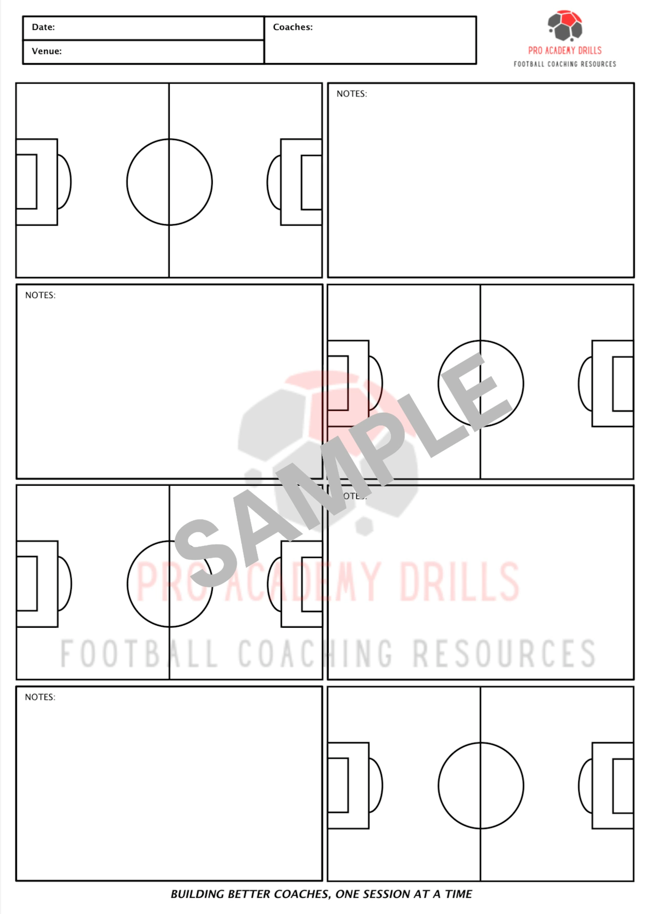 Digital Session Planner Sheet (Printable Download)