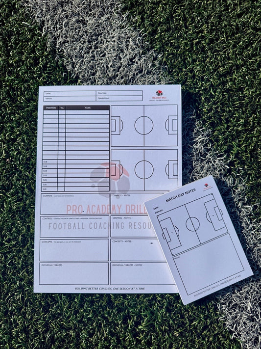 Match Day Coaching Bundle – Match Planner + Notes Pad