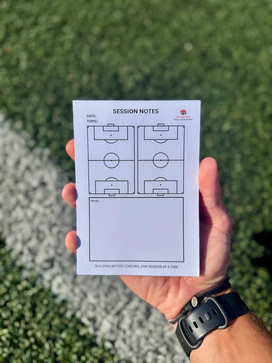 Session Notes Pad – Pocket Size for Pitch-Side Planning – Pro Academy ...